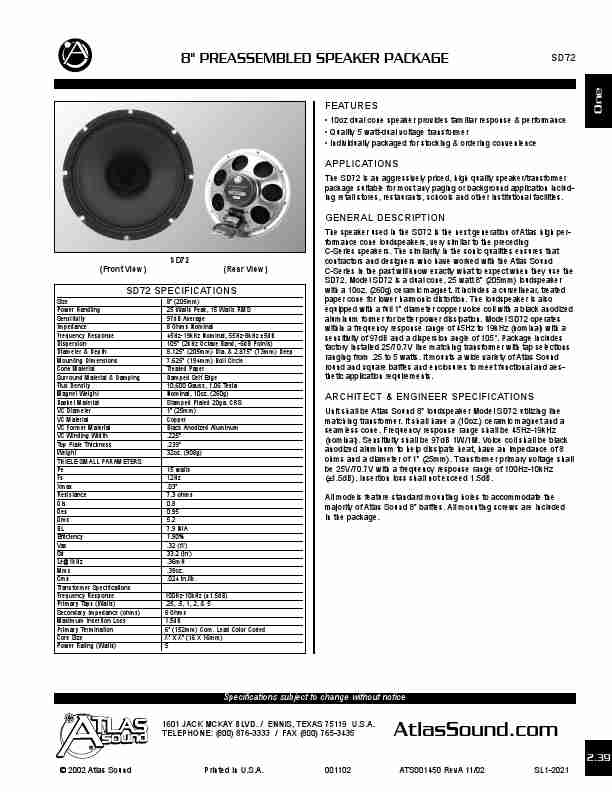 Atlas Sound Speaker System SD72-page_pdf